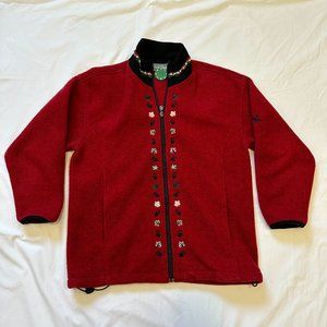 Tundra Sport Red Full Zip-up Fleece Jacket S